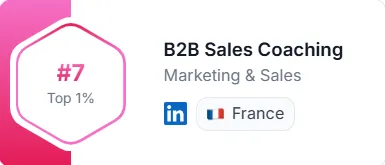 Classement Favikon - 7e, B2B Sales Coaching, France