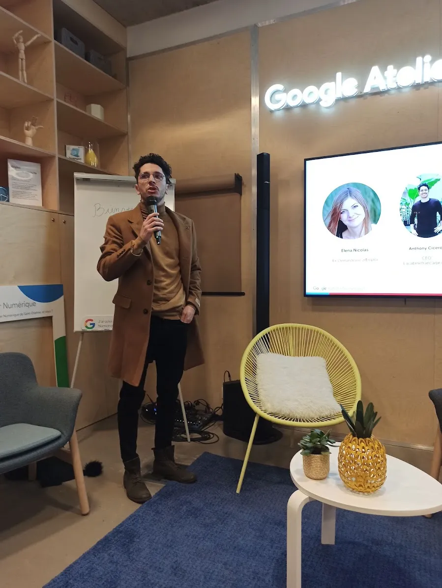 Anthony Ciceron, atelier / conférence Google