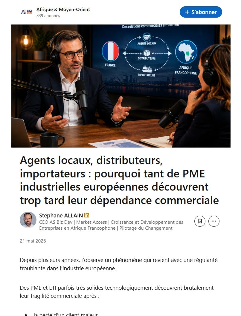Prospection et présence LinkedIn de Stéphane Allain