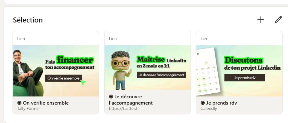 Exemple de section Sélection d'Anthony Ciceron