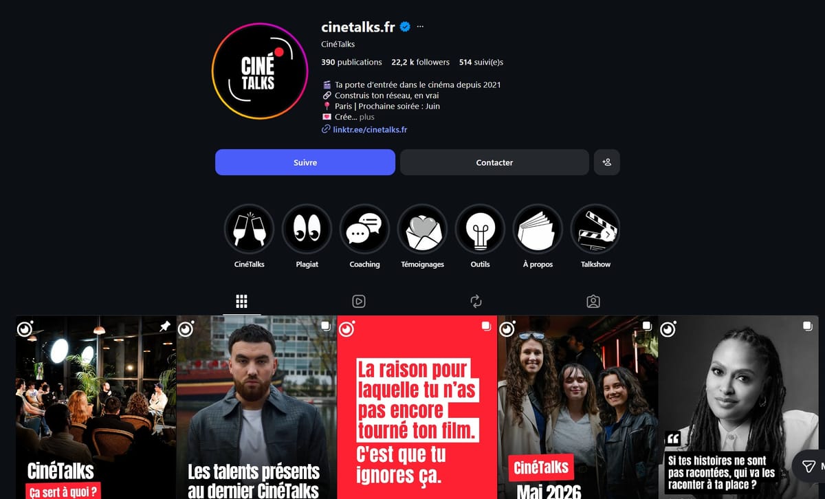 Contenu CinéTalks à recycler
