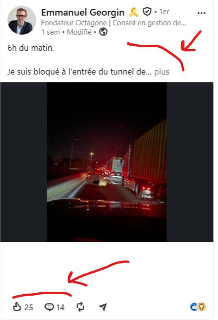 Le post de Emmanuel Georgin sur le tunnel de Fourvière