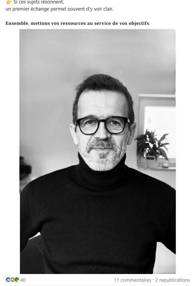 Un post d'Emmanuel Georgin où il apparaît en photo