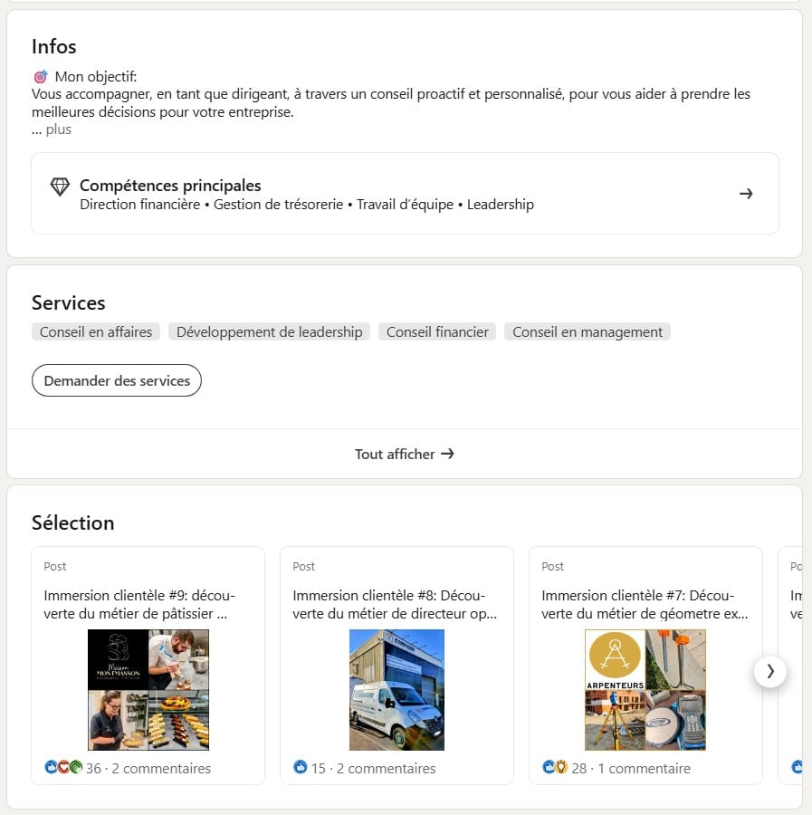 Profil LinkedIn Emmanuel GUILLOT actuel