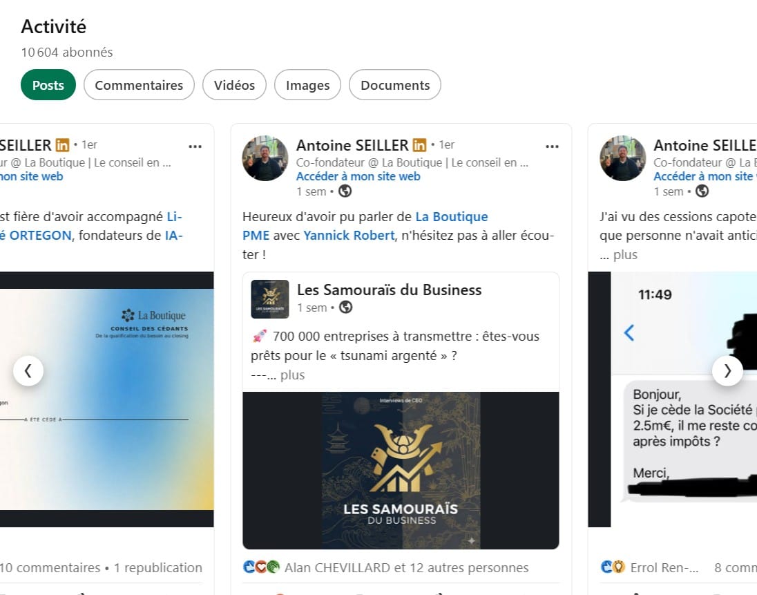 Stratégie de contenu et prospection LinkedIn