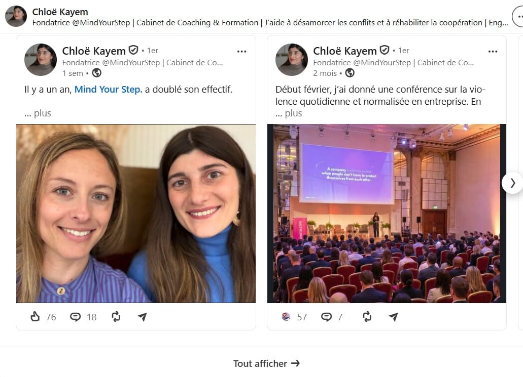 Contenu LinkedIn MindYourStep