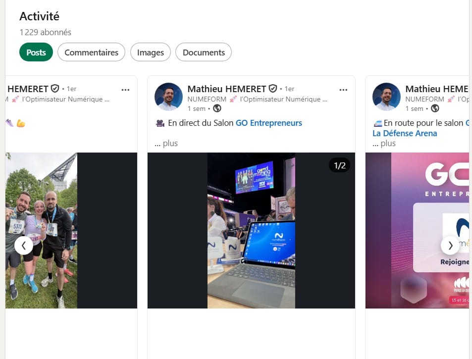 Post personal branding Mathieu Hemeret