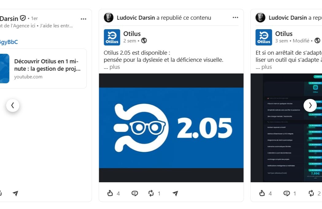 Contenu actuel Ludovic Darsin LinkedIn