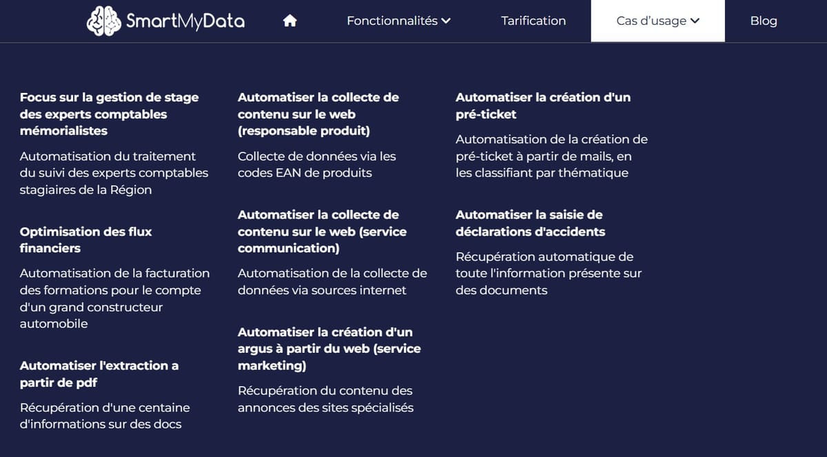 Cas pratiques SmartMyData