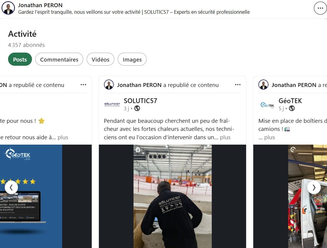 Profil LinkedIn SOLUTIC57