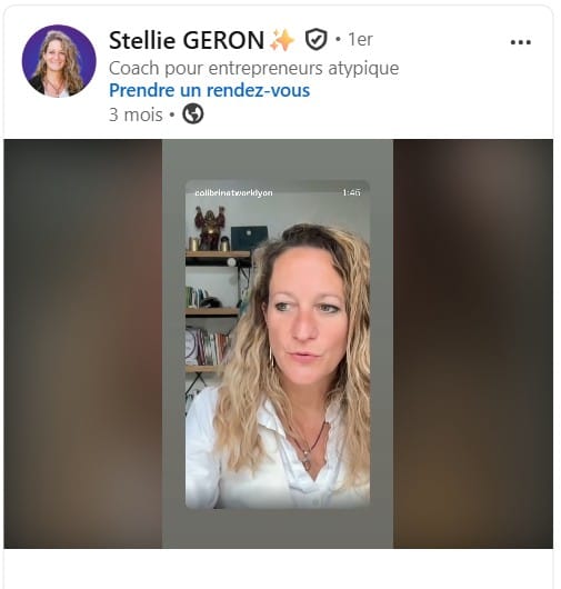 Post de Stellie Geron sur la santé mentale