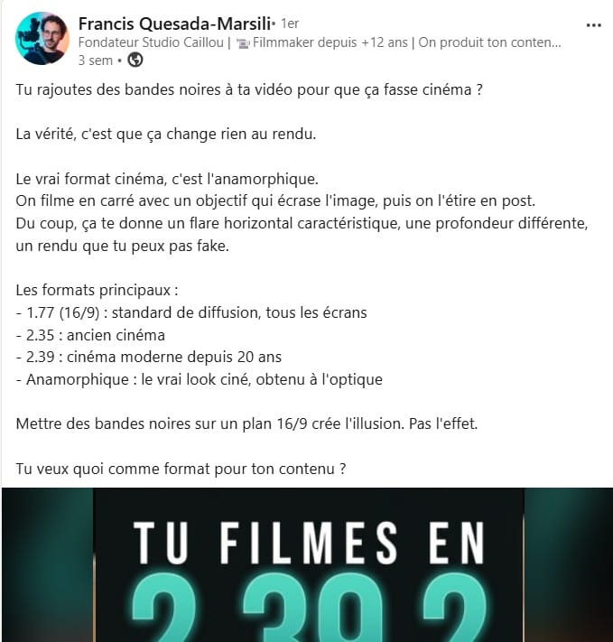Personal branding Francis Quesada-Marsili