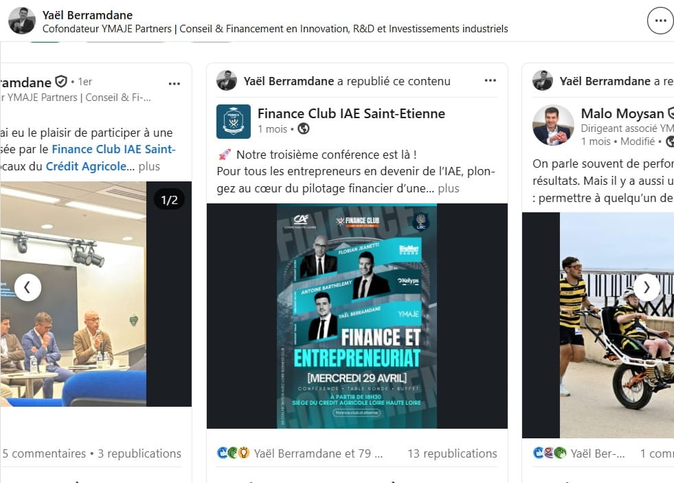 Contenu LinkedIn YMAJE